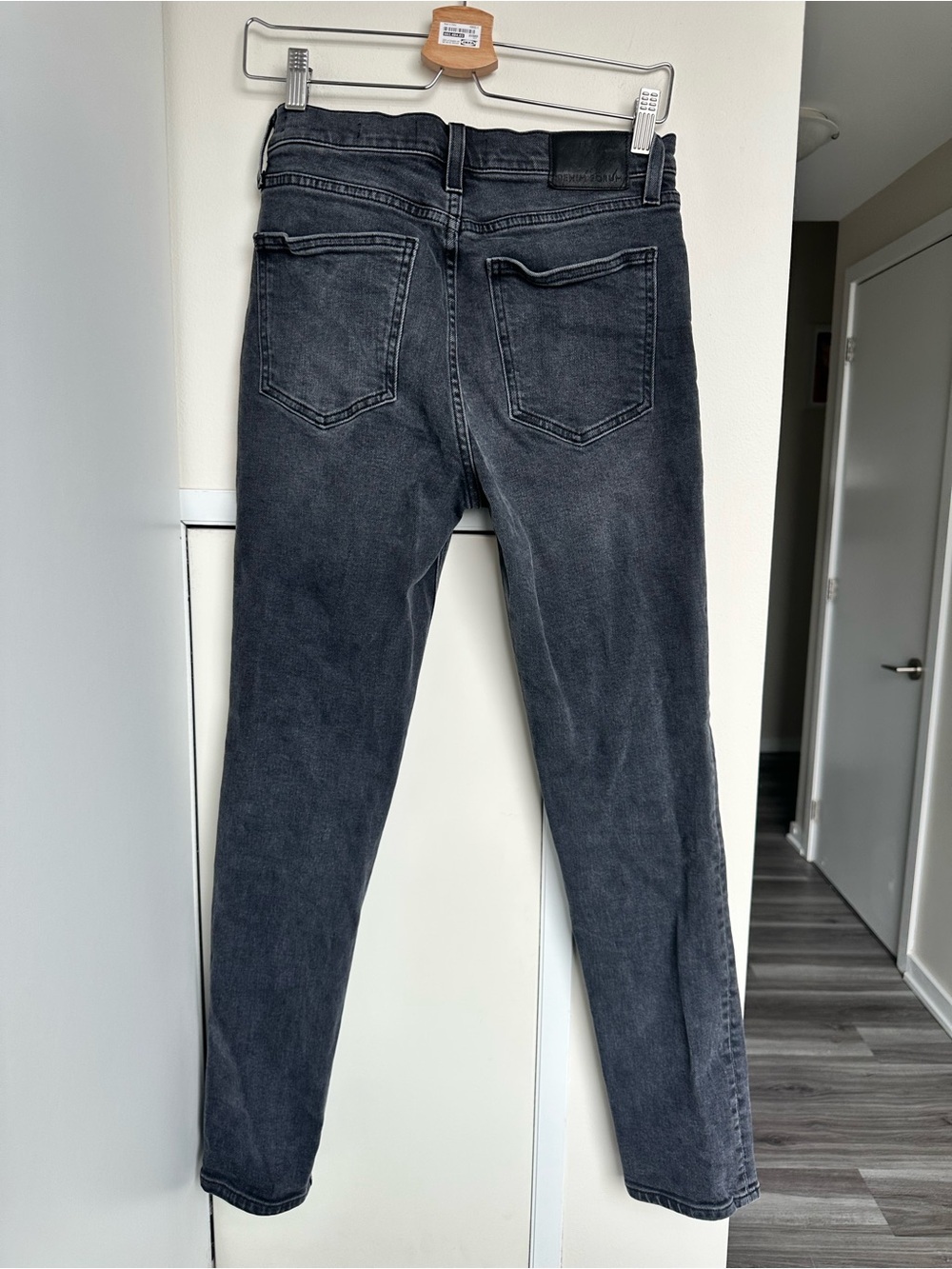 Denim Forum ($128) 80s Bardot High Rise Slim Jeans Black Liquorice Vintage Sz 27 - Picture 11 of 16